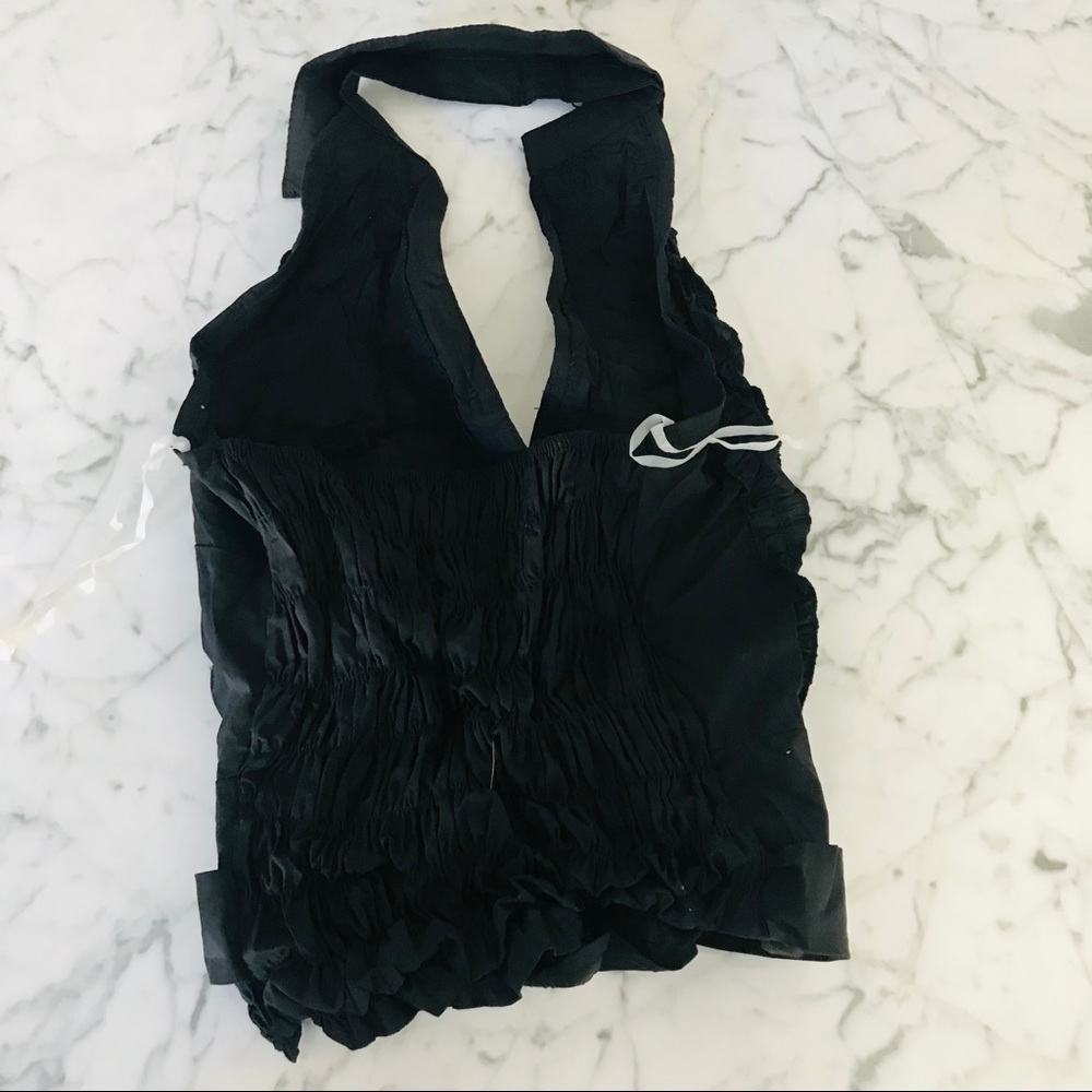 NEW Ruffle Halter Top with Buckle - Picture 9 of 11
